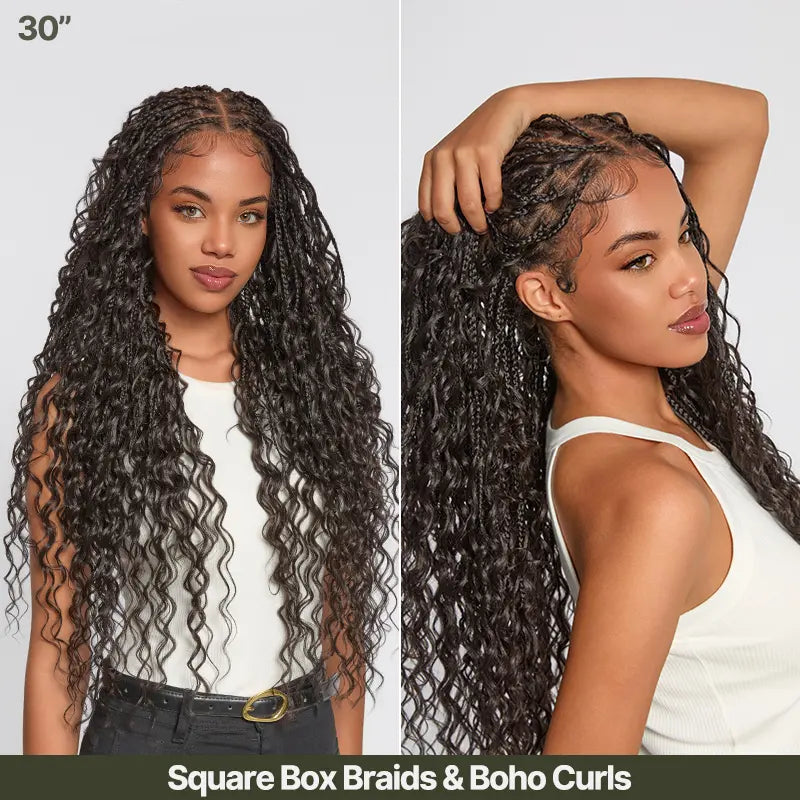 Frodio Veralux Boho Curl & Water Wave Full Lace Synthetic Braid Wig