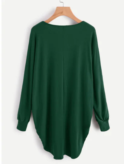 Trendy T-Shirt Dress with Short Front and Long Back