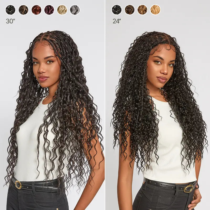 Frodio Veralux Boho Curl & Water Wave Full Lace Synthetic Braid Wig