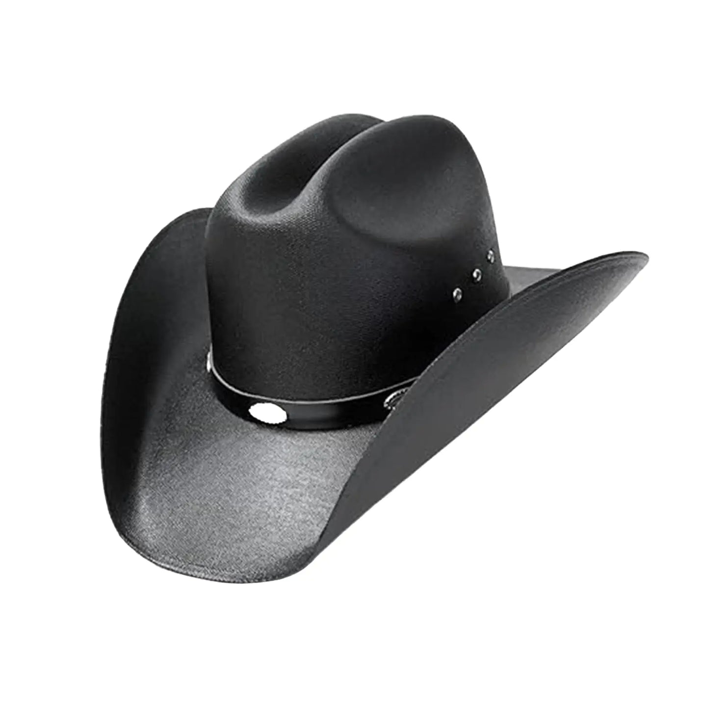 Western Express Kids Straw Cattleman Cowboy Hat with Silver Conchos Hat Band - Authentic Cowboy and Cowgirl Hat for Boys and Girls - Western Straw Cowboy Hat for Kids