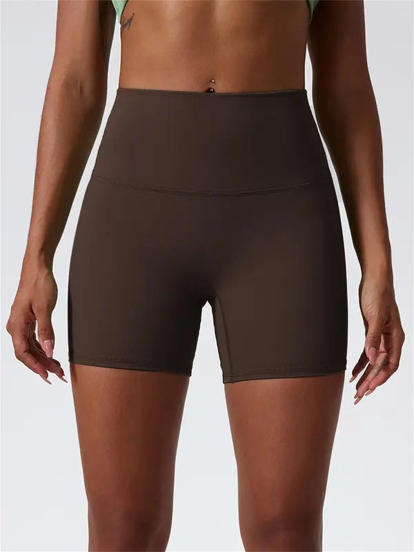 Sporty Women’s High Waist Skinny Gym Shorts – Stretch Sports Leggings