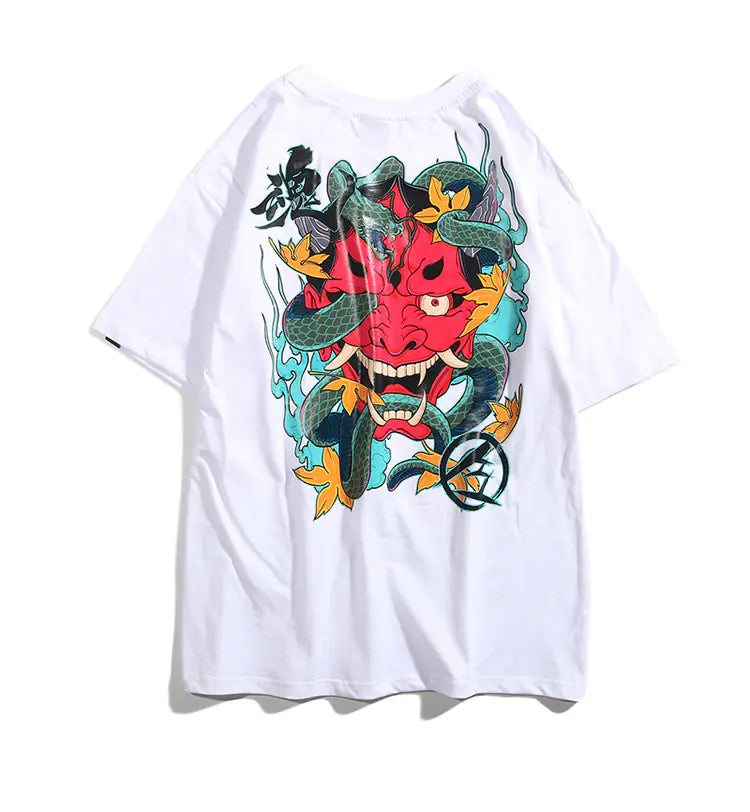 Japanese Original Streetwear Loose Print T-shirt