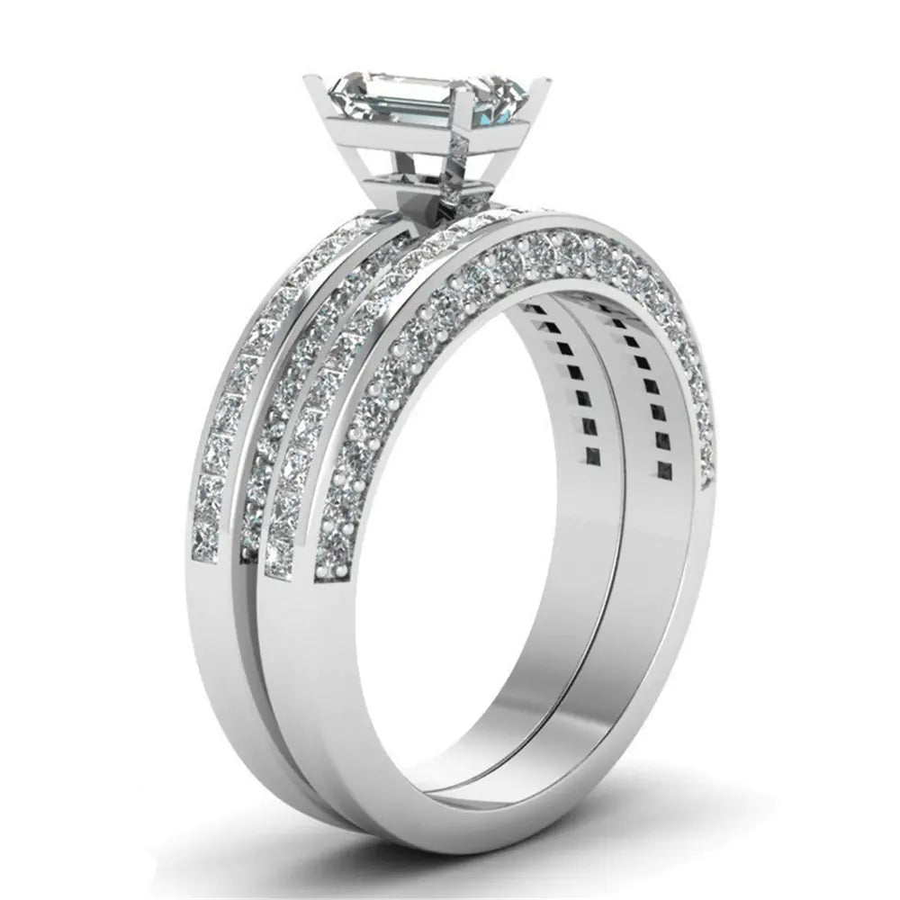 Silver Plated Zirconia Ring