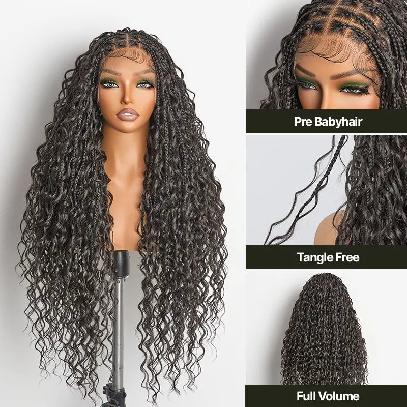 Frodio Veralux Boho Curl & Water Wave Full Lace Synthetic Braid Wig