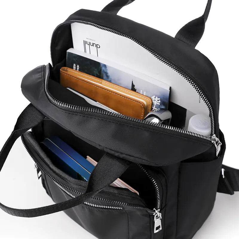 Vento Marea Women's Waterproof Travel Backpack - Black