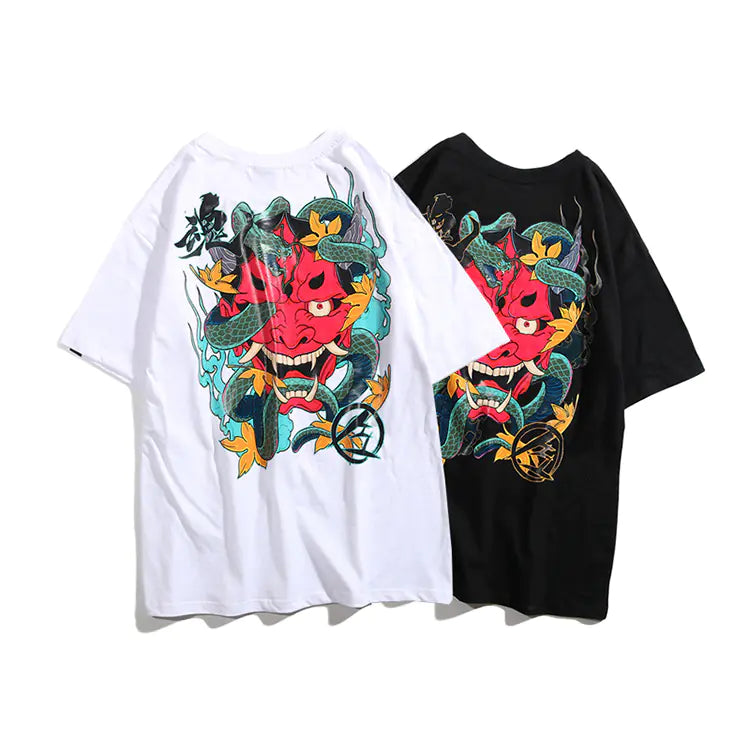 Japanese Original Streetwear Loose Print T-shirt