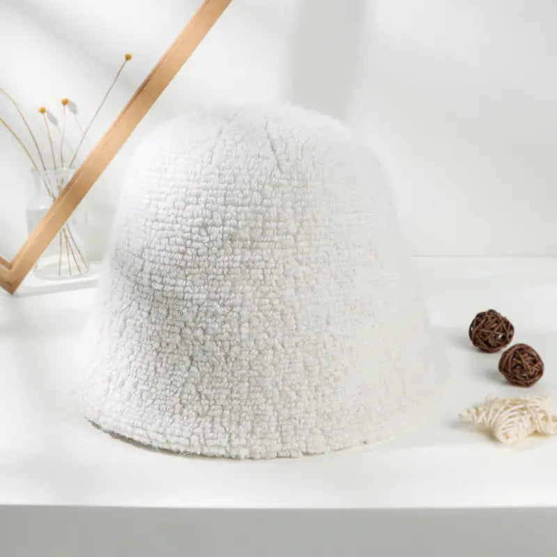 Gentle Alpaca Bucket Hat for Female Fishermen