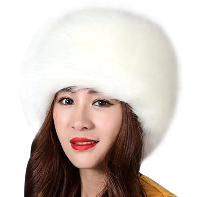 Faux Fur Fox Hat, Winter Hat, Snow Cap