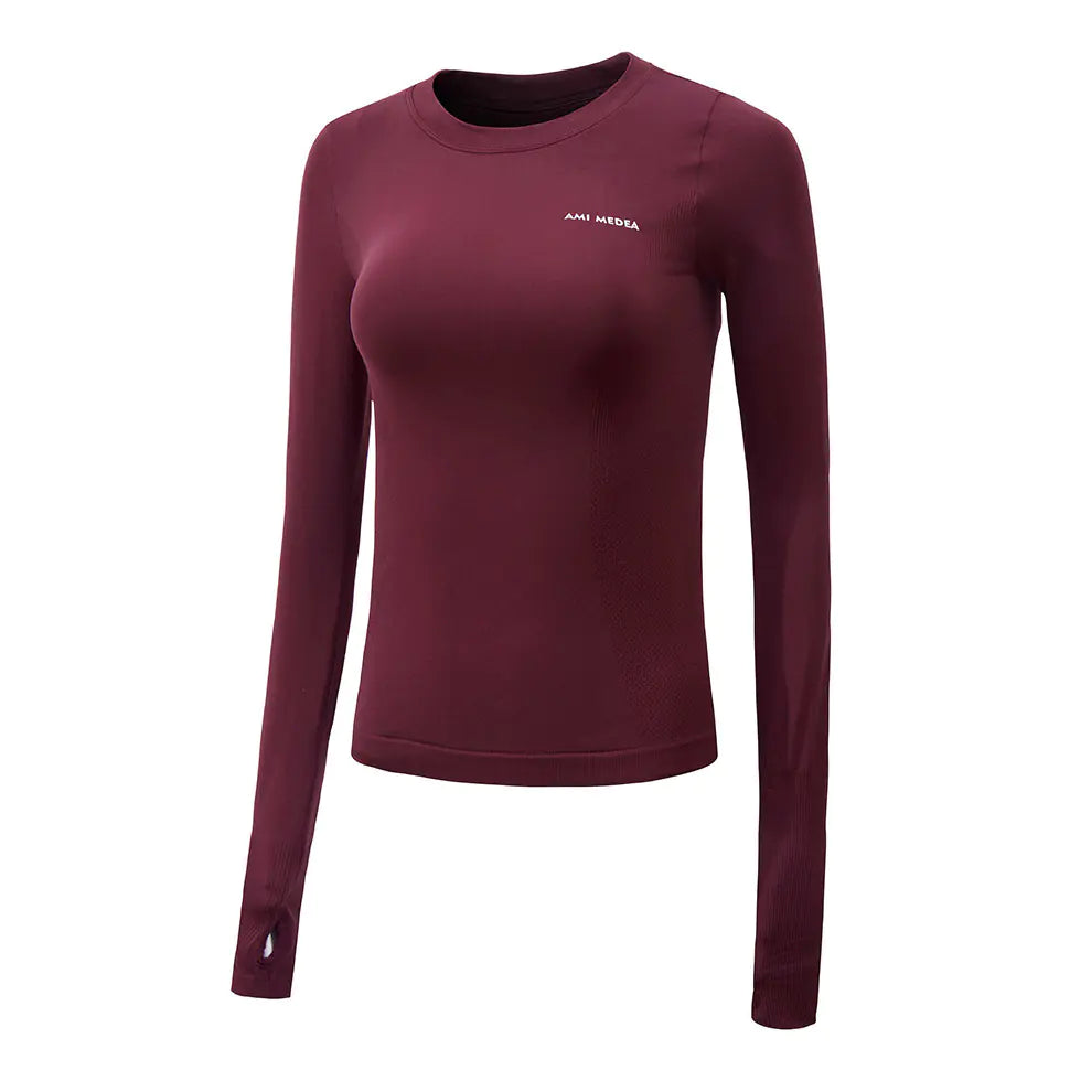Women's Long Sleeve UV Protection Fitness Top for Yoga