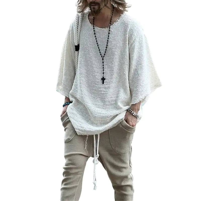 Trendy Loose Long-Sleeved Solid Color T-Shirt