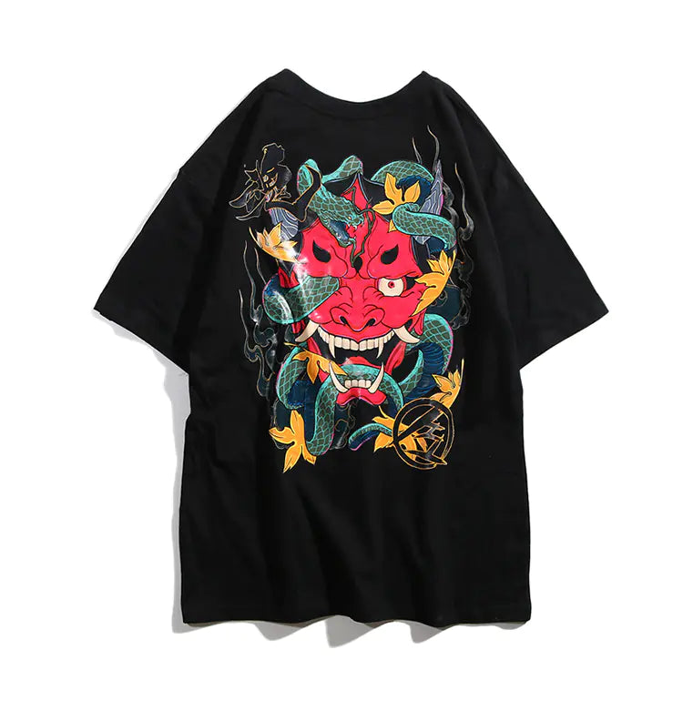 Japanese Original Streetwear Loose Print T-shirt