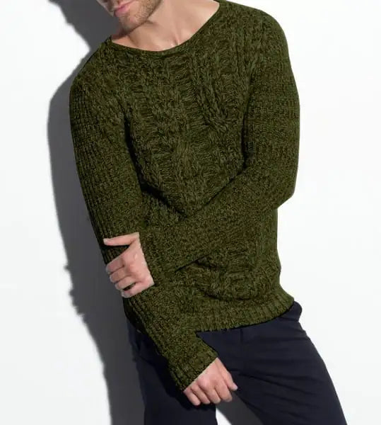 Men's Fashion Polyester Knit Sweater