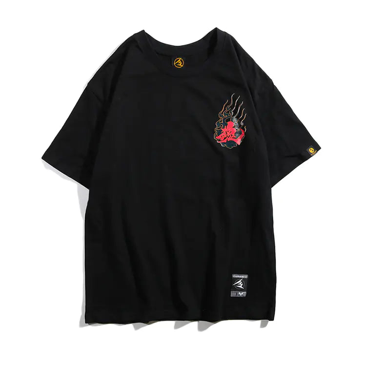 Japanese Original Streetwear Loose Print T-shirt