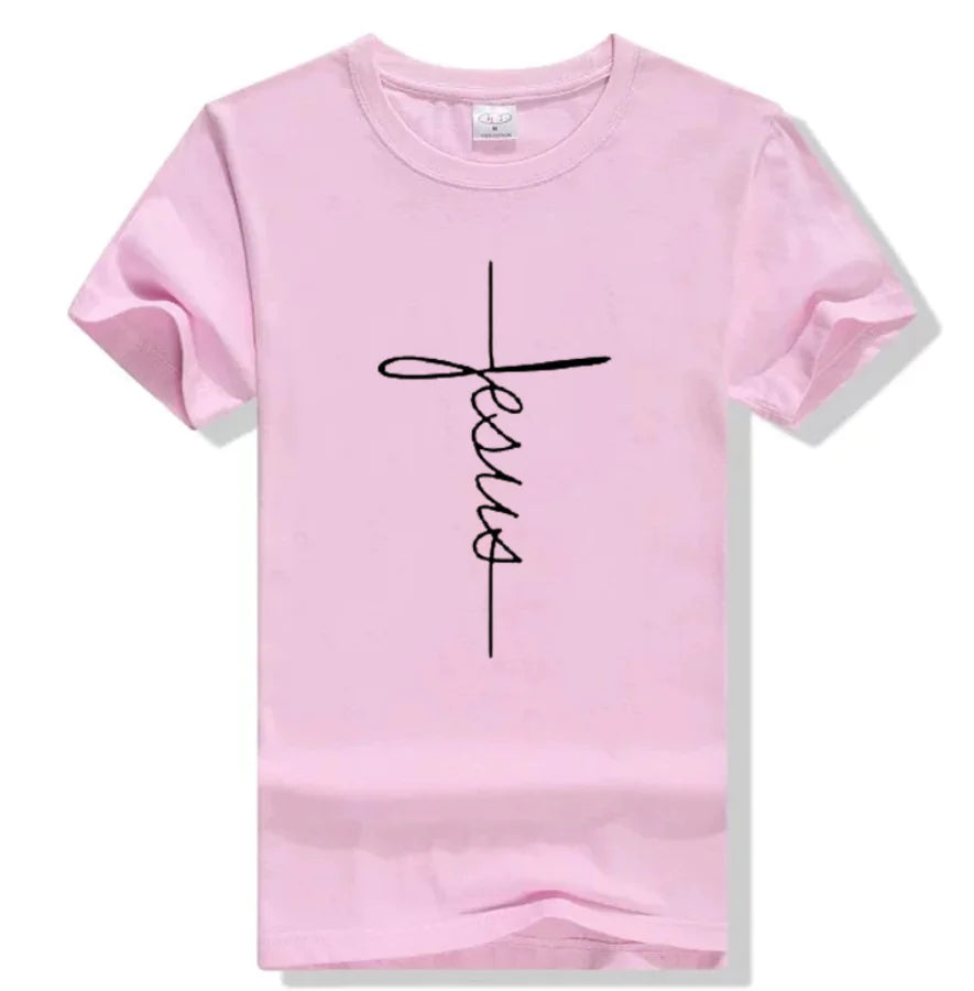 2019 Summer Plus Size Casual Letter Print Cotton T-Shirt
