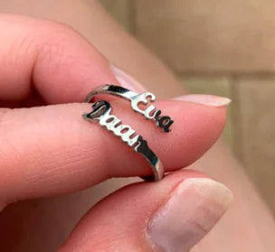 Personalized Stainless Steel Name Ring for Mothers