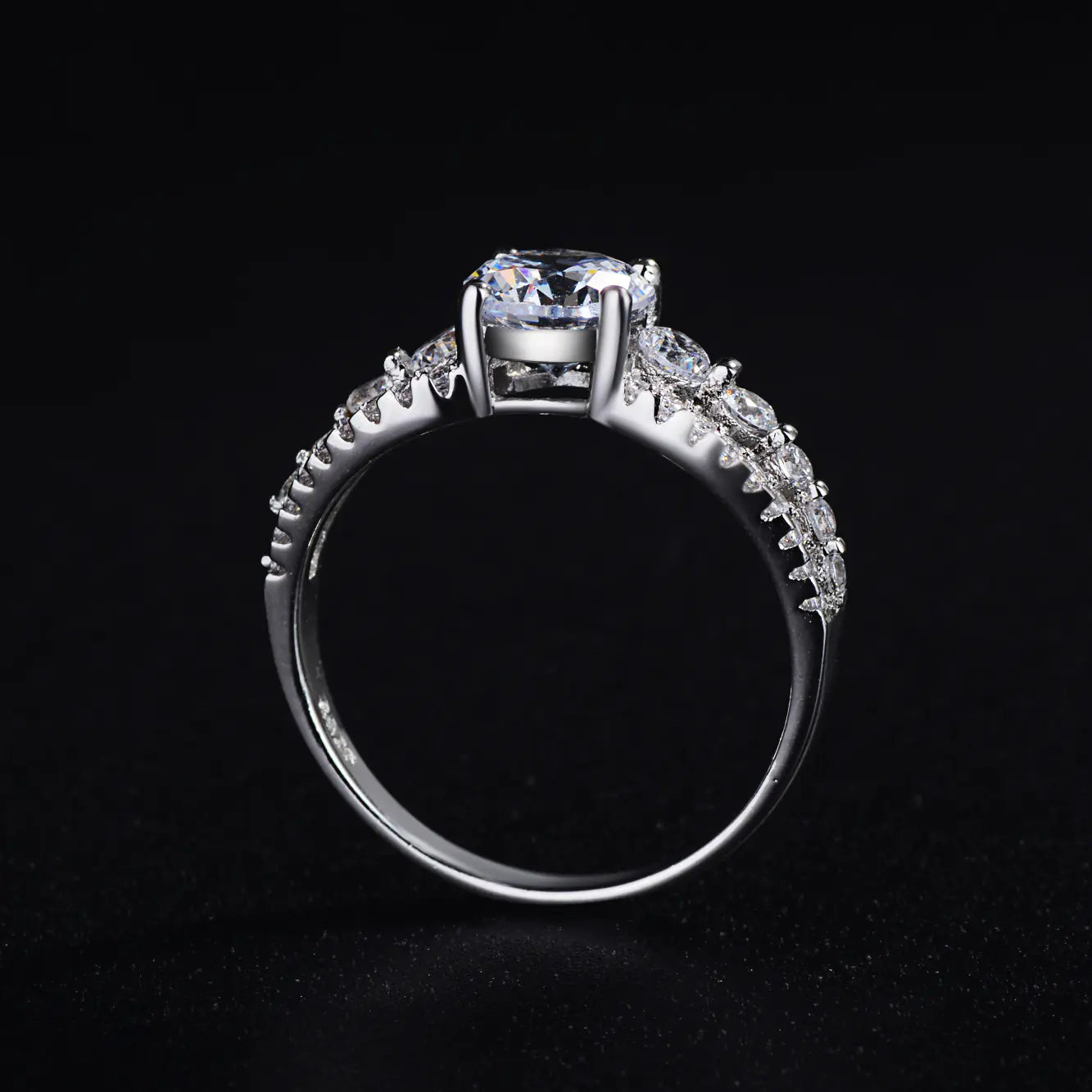 Trendy Women's Oversized Diamond Ring Jewelry