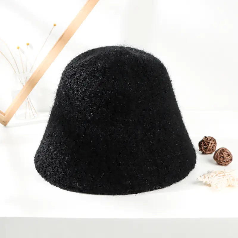 Gentle Alpaca Bucket Hat for Female Fishermen
