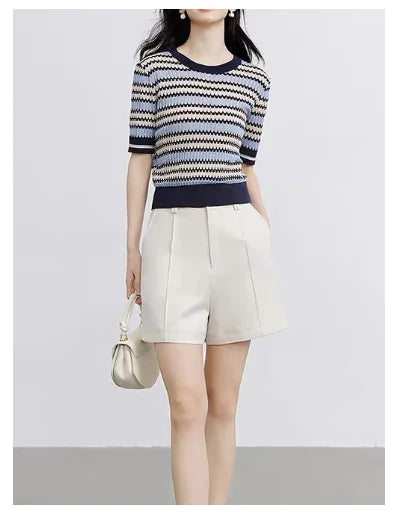 Knit Short Sleeve Top