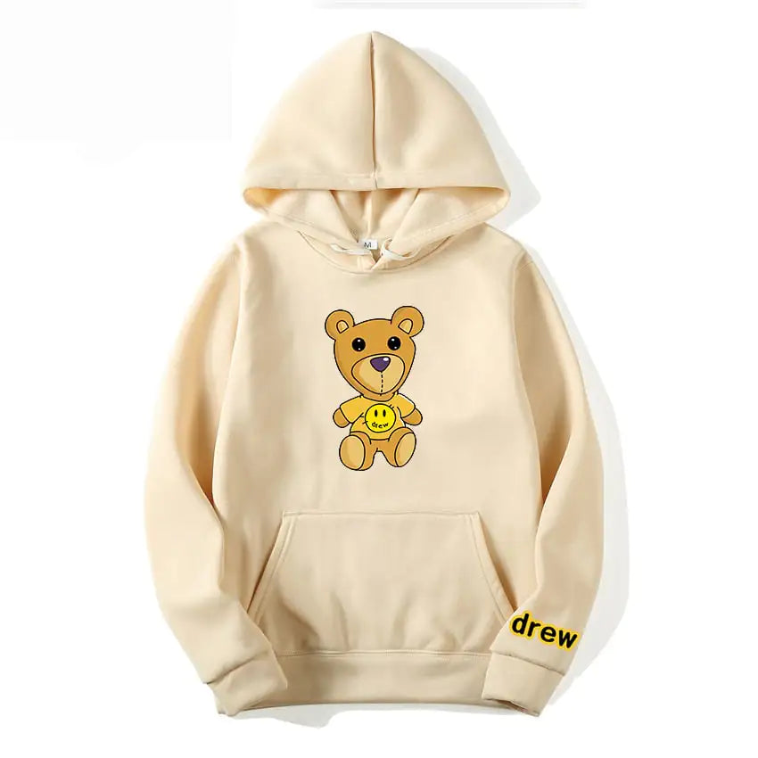 Casual Bear Hoodie for Fashion Street Style