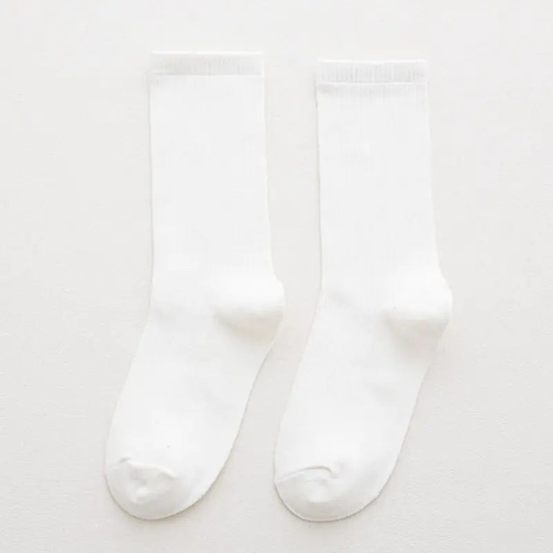 Rainbow Color Mid-calf Cotton Socks