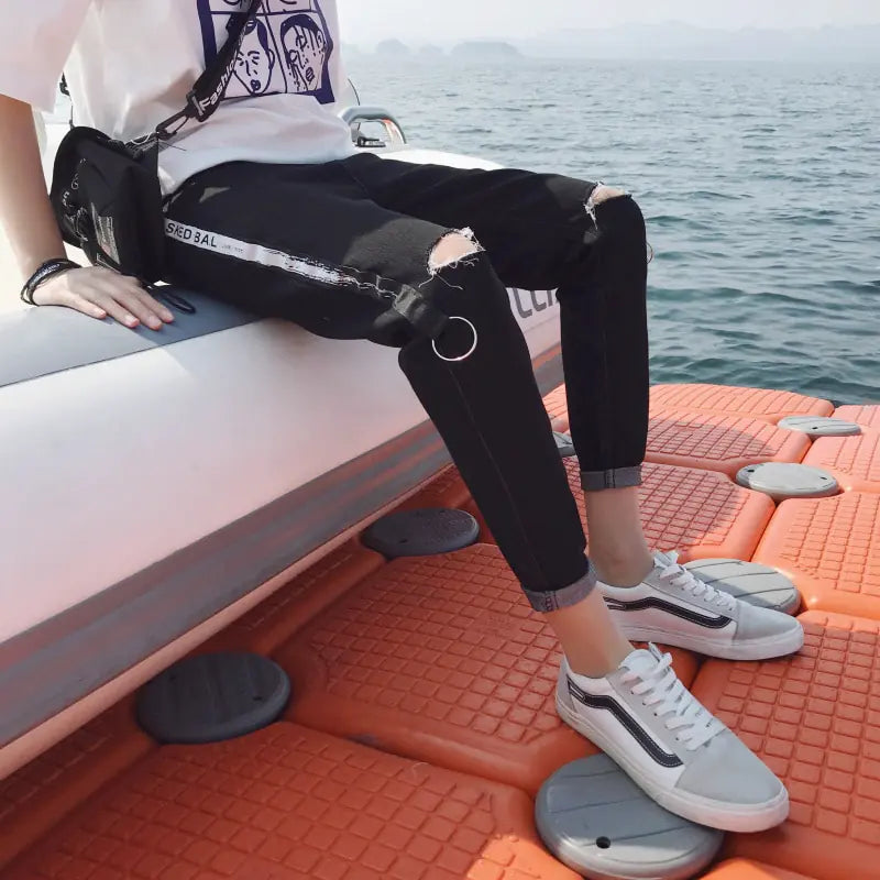 Versatile Korean Style Cropped Jeans