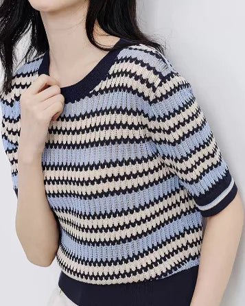 Knit Short Sleeve Top
