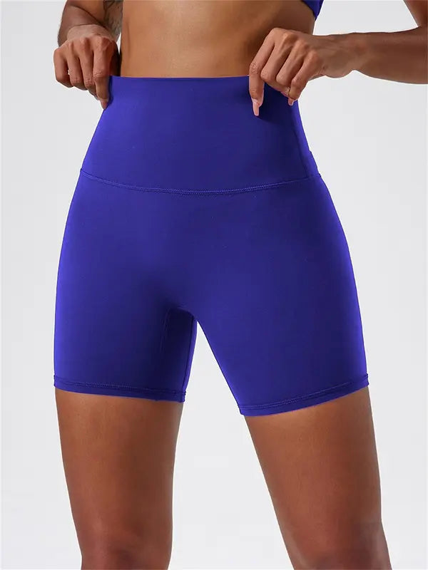 Sporty Women’s High Waist Skinny Gym Shorts – Stretch Sports Leggings
