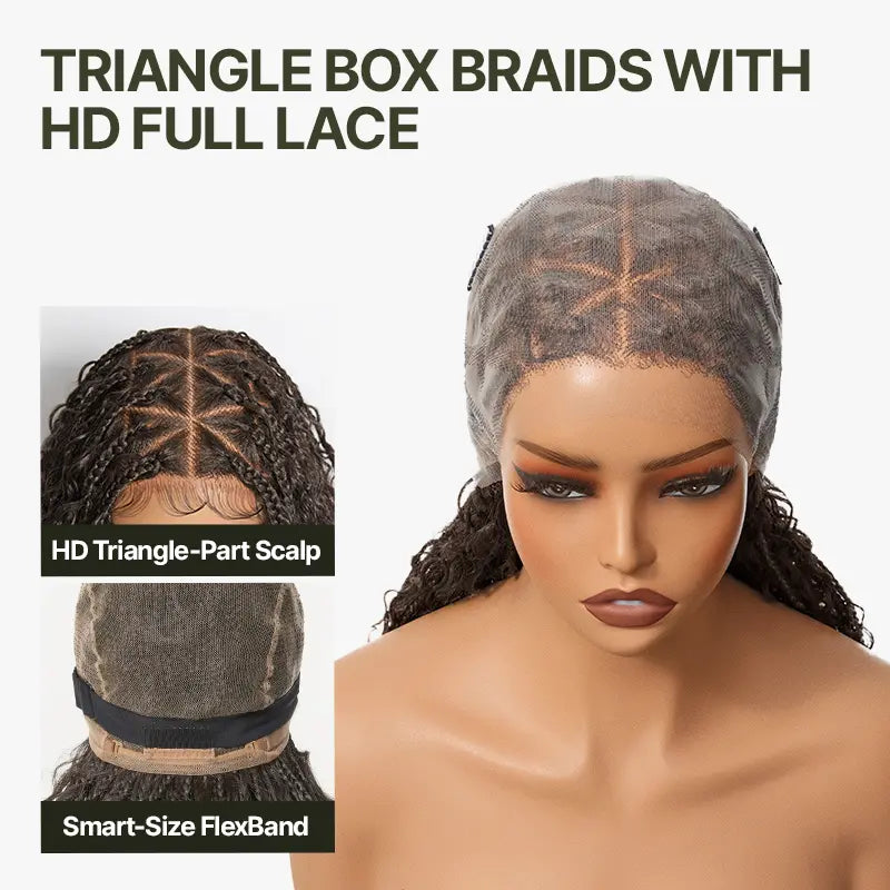 Frodio Veralux Boho Curl & Water Wave Full Lace Synthetic Braid Wig
