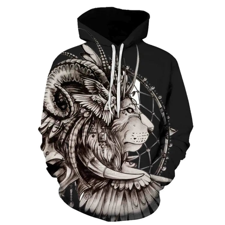 Hooded Long-sleeved Sweater for Couples