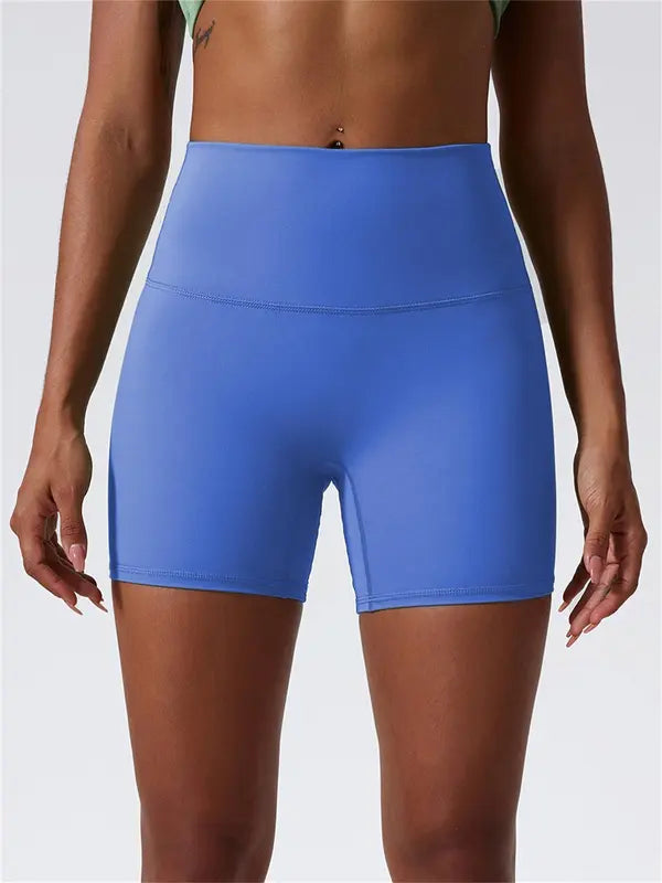 Sporty Women’s High Waist Skinny Gym Shorts – Stretch Sports Leggings
