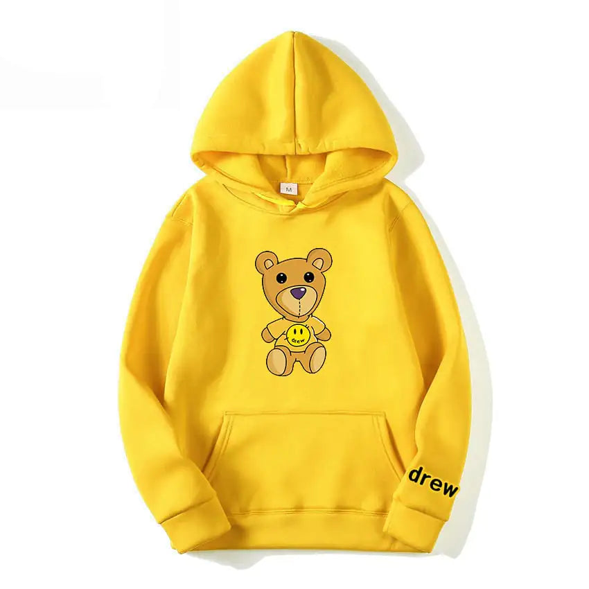 Casual Bear Hoodie for Fashion Street Style