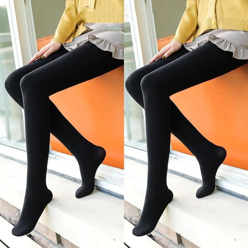 Thick Fleece-Lined Winter Leggings for Women