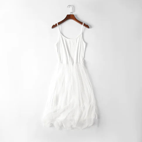 Summer Women’s Lace Layered Maxi Dress with Camisole