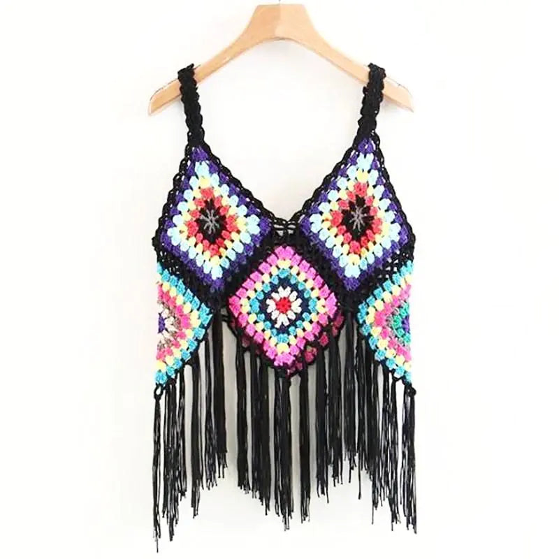 2018 Bohemian Crochet Tassel Vest for Women