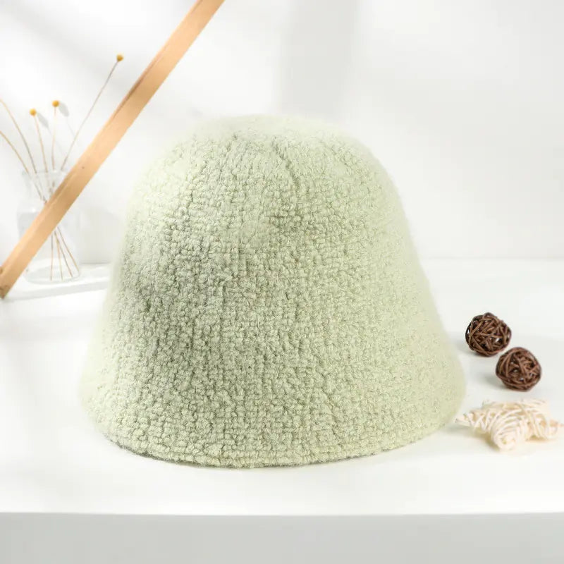 Gentle Alpaca Bucket Hat for Female Fishermen