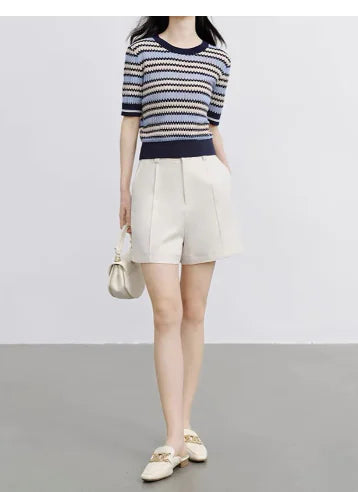 Knit Short Sleeve Top