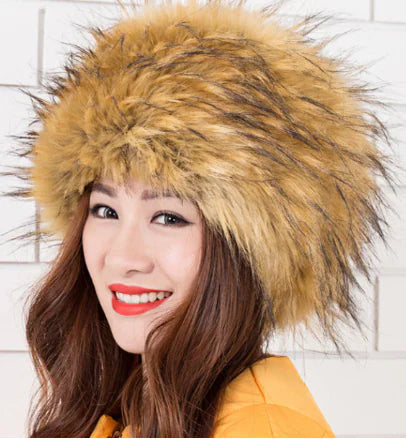 Faux Fur Fox Hat, Winter Hat, Snow Cap