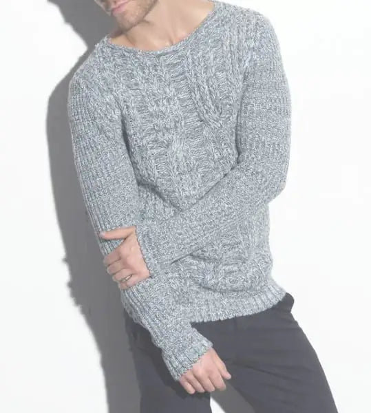 Men's Fashion Polyester Knit Sweater