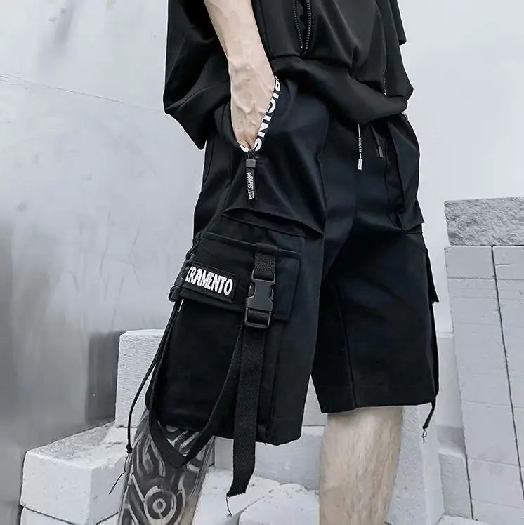 Loose Straight Functional Streamer Shorts