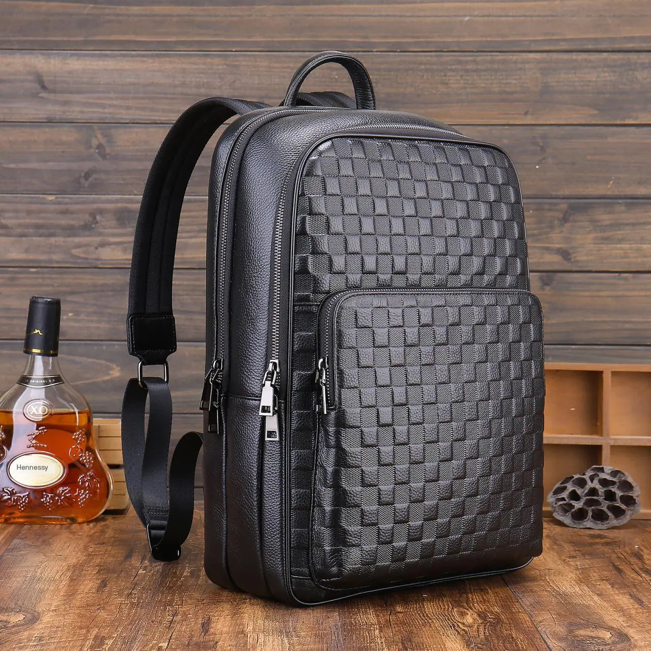 Large Capacity High-Grade Men's Genuine Leather Bag