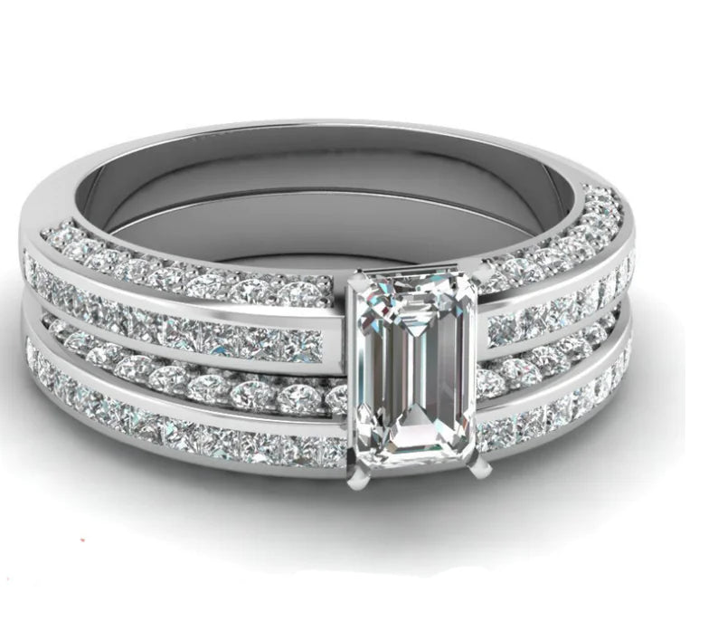 Silver Plated Zirconia Ring