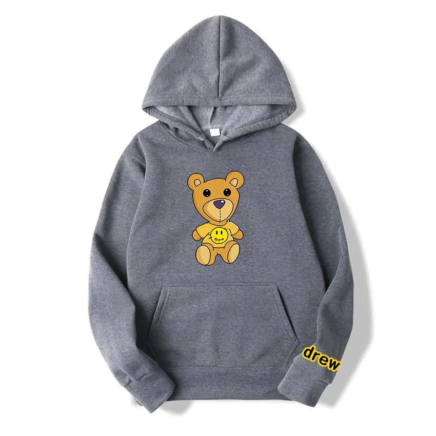 Casual Bear Hoodie for Fashion Street Style