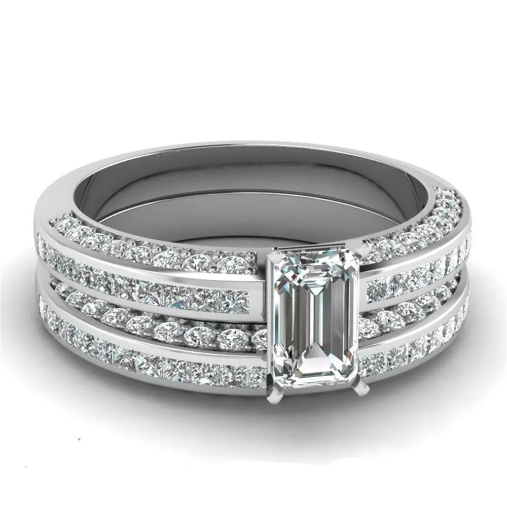 Silver Plated Zirconia Ring