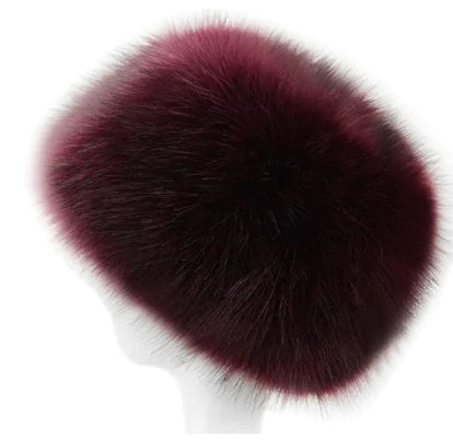 Faux Fur Fox Hat, Winter Hat, Snow Cap