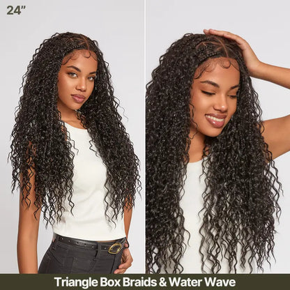 Frodio Veralux Boho Curl & Water Wave Full Lace Synthetic Braid Wig