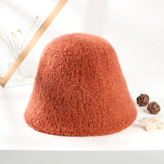Gentle Alpaca Bucket Hat for Female Fishermen
