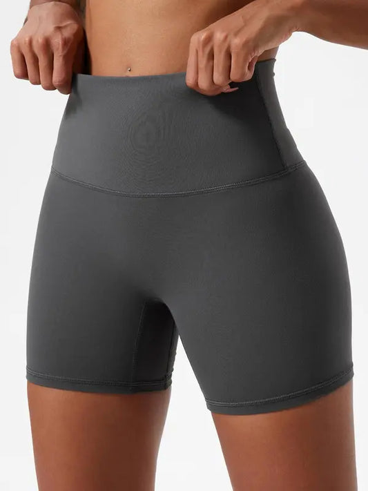 Sporty Women’s High Waist Skinny Gym Shorts – Stretch Sports Leggings