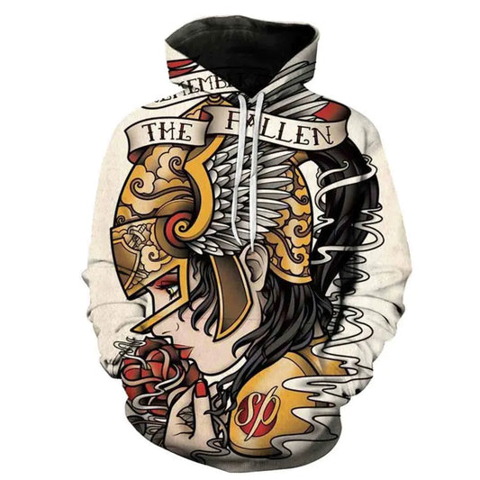 Hooded Long-sleeved Sweater for Couples