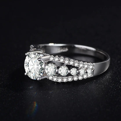 Trendy Women's Oversized Diamond Ring Jewelry