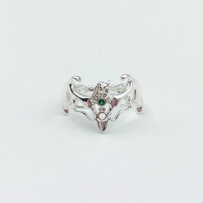 Versatile S925 Silver Opening Impression Ring for Couples